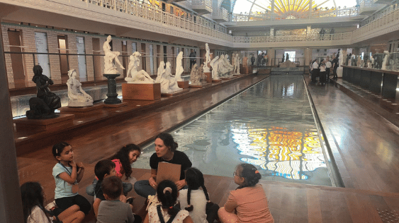 visite de la piscine de roubaix avec l'école Saint Nicolas